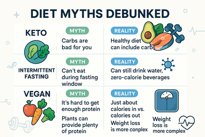Debunking Popular Diet Myths: Keto, Intermittent Fasting, Vegan & More